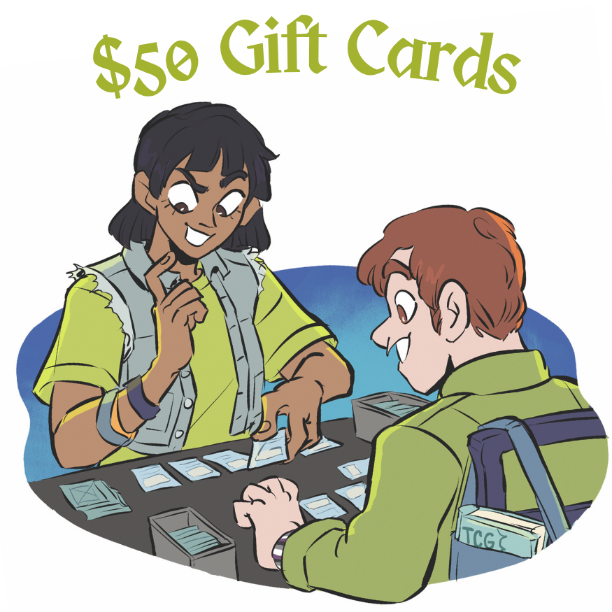 Two Boys Gaming with Cards